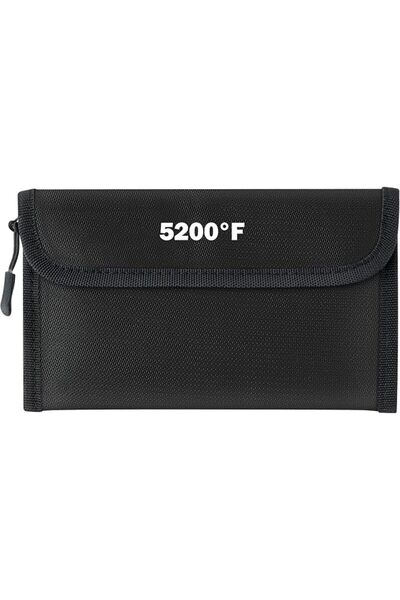 Yelajoy Fireproof Waterproof Document Bag，5200°F Money Bag, 3 Layers of Heat ...