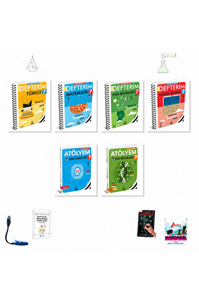 Arı Yayıncılık 2026-2027 7. Sınıf Defterim Serisi Matematik Fen Atölyem 6 Kit...