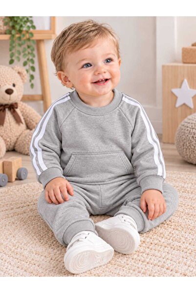 krm kerem bebe Cotton Comfortable Fit Top and Bottom Two-Piece Baby Pajama Set