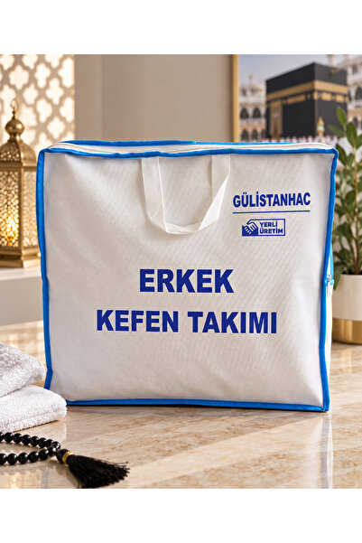 GÜLİSTANHAC Erkek Kefen Takımı Tam Takım – Her Bedene Uyumlu, Eksiksiz Cenaze...