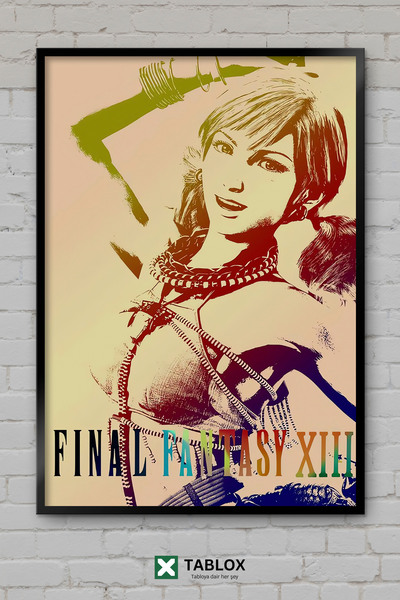 TABLOX Final Fantasy Xiii Βιντεοπαιχνίδια Rpg Φανταστική αφίσα με διακοσμητικ...