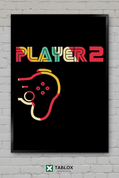 TABLOX Player 2 Right Gamepad Player Controller Poster retro Tablou decorativ...