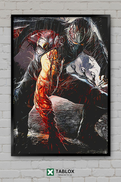TABLOX Ryu Hayabusa Ninja Gaiden igra lik iz igre poster okvir izgleda dekora...