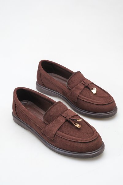 SH SİLVER MODA Kadın Loafer Makosen Casual Tokalı Günlük Yumuşak Ayakkabı Şık...