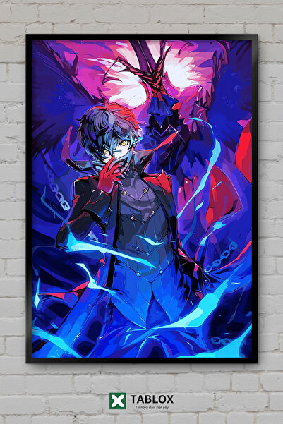 TABLOX Persona Anime Game RPG Personaj japonez Tablou decorativ MDF înrămat
