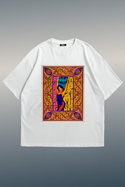 Grove Fashion Dua Lipa Carpet Printed Unisex Oversize T-Shirt