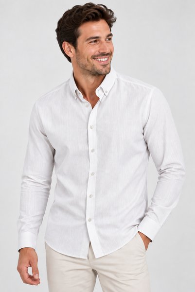 FSR FUSARO Denim Uzun Kollu Erkek Gömlek