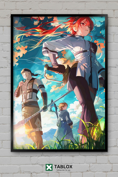 TABLOX Mushoku Tensei Anime Manga Rudeus Fantastična japanska ukrasna MDF sli...