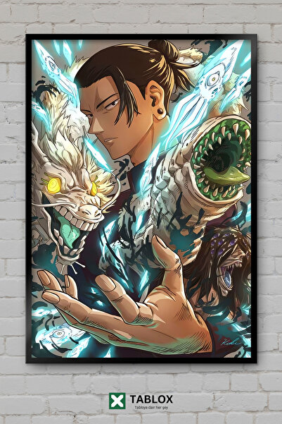 TABLOX Suguru Geto Gojo Satoru Jujutsu Kaisen Anime Manga Okvir Izgled Dekora...