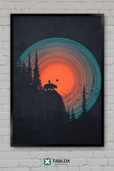 TABLOX Forest Silence Vinyl Forest Silence Αφίσα Μουσικής με Κορνίζα Διακοσμη...