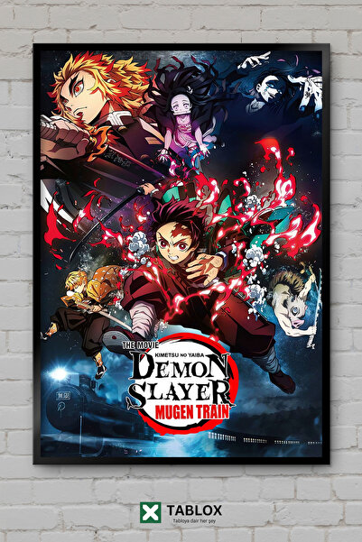 TABLOX Demon Slayer Mugen Train Τρένο Άνιμε Μάνγκα Διακοσμητικός Πίνακας MDF ...