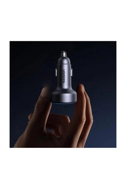 Generic Brand Ugreen شاحن سيارة USB-C، محول شحن سريع للسيارة بثلاثة منافذ بقوة 30 وات