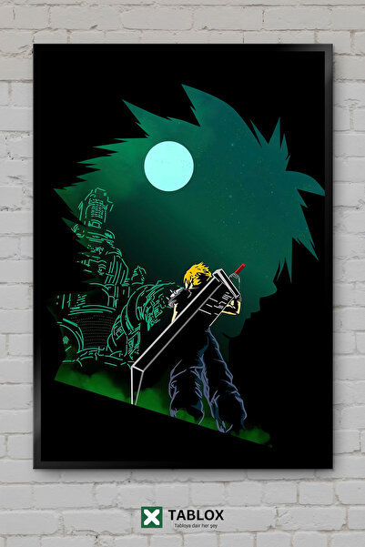 TABLOX Final Fantasy Vii Βιντεοπαιχνίδια Rpg Φανταστική αφίσα με διακοσμητικό...