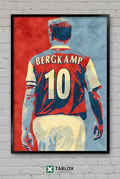TABLOX Dennis Bergkamp Fudbaler Fudbal Nizozemska Uramljena Dekorativna MDF S...