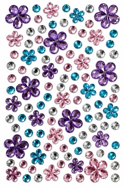 Charmist Gem Era Body Jewels Çiçek Figürlü Renkli Yüz ve Vücut Taşı Sticker