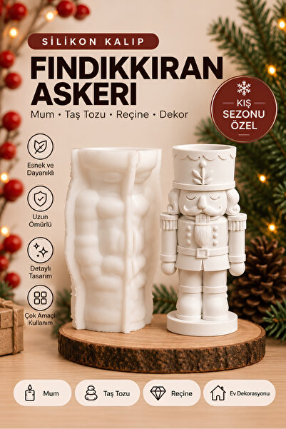 Genel Markalar Fındık Kıran Askeri Silikon Kalıp - Yılbaşı Mum Kalıbı, Taş To...