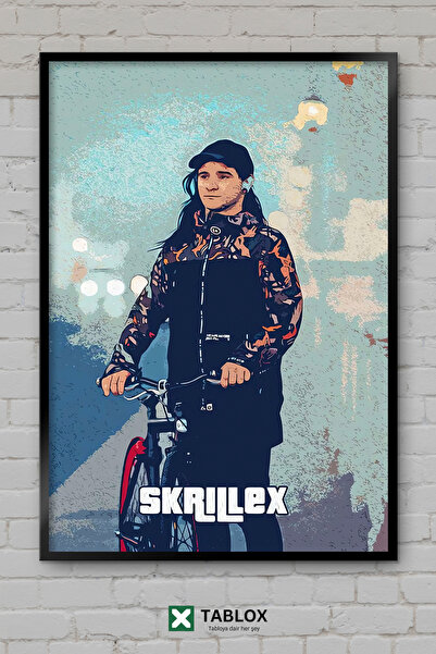 TABLOX Skrillex Dj Producer Electro Dubstep Μουσική Αφίσα με Πλαίσιο Διακοσμη...