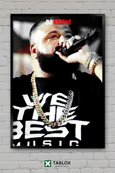 TABLOX Dj Khaled Παραγωγός και Συνεργάτης Μουσικής Χιπ Χοπ, Διακοσμητικός πίν...