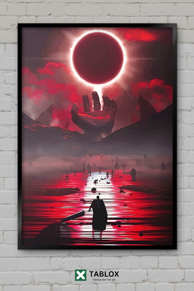 TABLOX Berserk Guts Anime Manga Mračna Fantastična Japanska Umeđena Dekorativ...