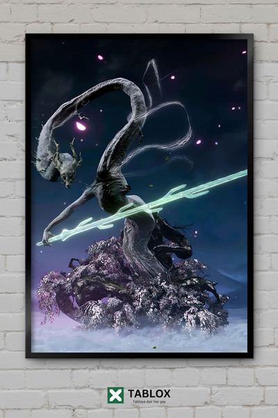 TABLOX Αφίσα δράσης του παιχνιδιού Sekiro Game Samurai Souls με κορνίζα, διακ...