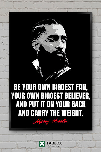 TABLOX Αποφθέγματα του Nipsey Hussle Ράπερ Ράπερ Χιπ Χοπ Αποφθέγματα Αφίσα με...