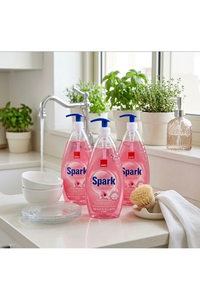 SANON Set Promoțional: 3 x Detergent lichid de vase Sano Spark Almond Blossom...