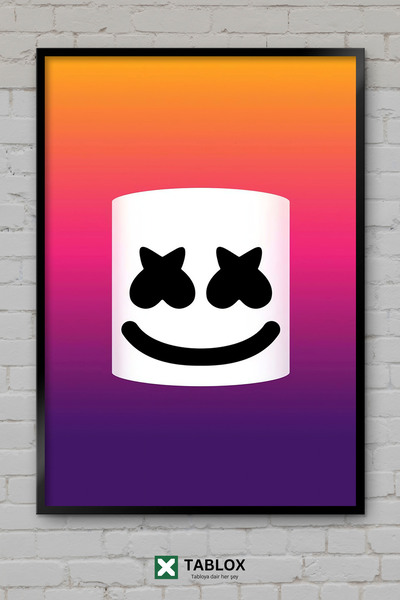 TABLOX Marshmello Dj Producer Edm Μουσική Ηλεκτρονική Μάσκα Πλαίσιο Εμφάνισης...