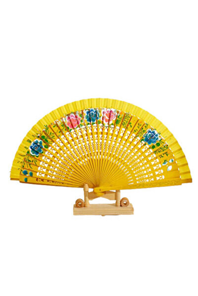 odjas Ventilator pliabil din lemn, evantai spaniol pentru imprimare de dans, ...