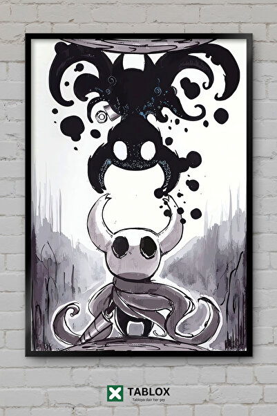 TABLOX Hollow Knight Gaming Game Dark Fantasy Αφίσα με διακοσμητικό πλαίσιο, ...