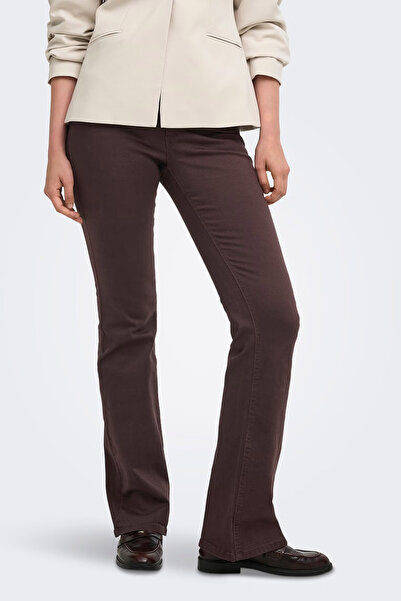 ONLY Onlblush Pamuklu Orta Bel Geniş Paça Jeans Kadın KOT PANTOLON 15379119