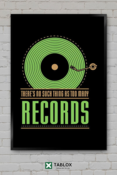 TABLOX Plaketa od vinilne ploče DJ gramofon gramofon muzika retro okvir izgle...