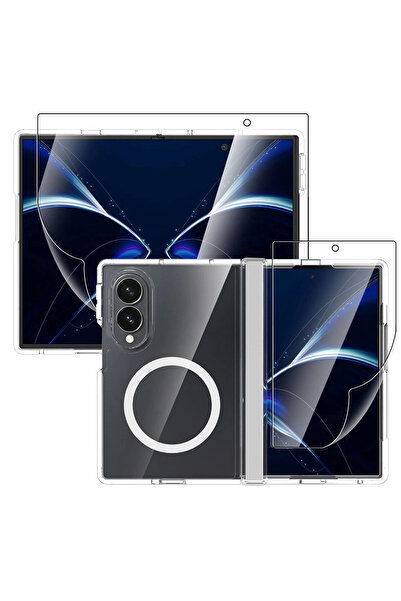 Samsung Galaxy Z Fold8 Ultra Transparent Magnet Case - Transparent