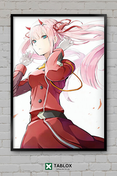 TABLOX Darling In The Franxx Zero Two Αφίσα Άνιμε Μάνγκα με Εμφάνιση Κορνίζας...