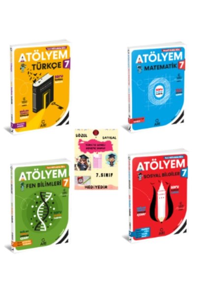 Arı Yayıncılık 7. Sınıf Türkçe - Matematik - Fen Bilimleri ve Sosyal Bilgiler...