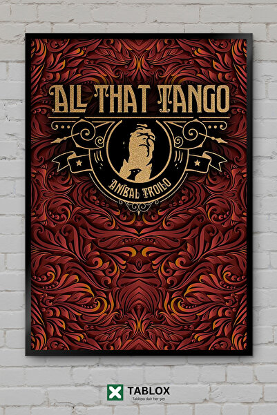 TABLOX Αφίσα Anibal Troilo Tango Music Bandoneon Argentina με κορνίζα Διακοσμ...
