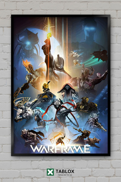 TABLOX Αφίσα παιχνιδιού Warframe Science Fiction Space RPG με κορνίζα, διακοσ...