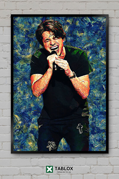 TABLOX Charlie Puth Τραγουδιστής Ποπ Μουσική Αφίσα Πλαίσιο με εμφάνιση διακοσ...