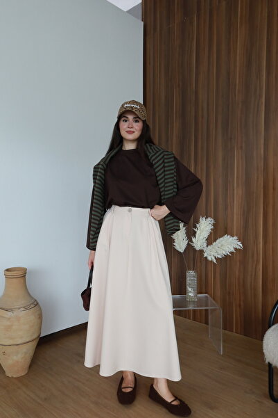 Moda Lippa Kahverengi Bluz