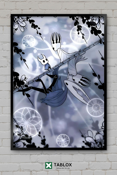 TABLOX Hollow Knight Game Knight of the Dark Fantastic Framed Decorative Mdf ...