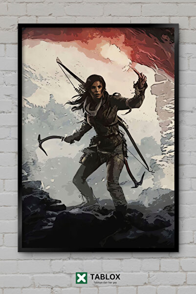 TABLOX Rise Of The Tomb Raider Παιχνίδι Παιχνίδι Action Game Αφίσα με εμφάνισ...