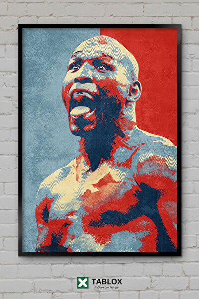 TABLOX Αφίσα Bernard Hopkins Boxer Boxer Champion με κορνίζα, διακοσμητικός π...