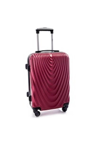 odjas Troler 663, mediu, 4 roti, material ABS++, 66x45x25cm, rosu