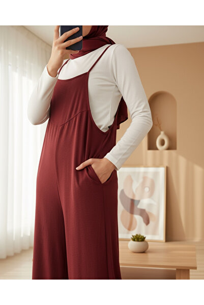 Modamorfo 7019 Strappy Gardener φόρμες - Claret Red
