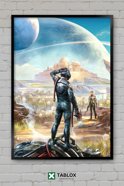 TABLOX The Outer Worlds Game Space Science Fiction RPG Διακοσμητικό Τραπέζι M...