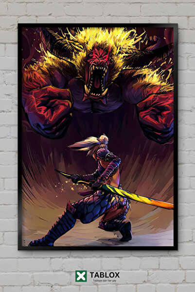 TABLOX Monster Hunter World Game Monster Hunter Διακοσμητικός πίνακας MDF με ...
