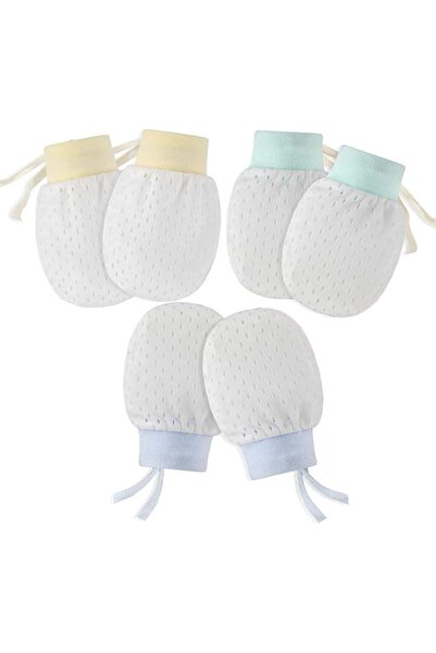 Funinside Funi Baby Anti Scratch Mittens For Newborn Boys Girls, 3 Pairs Elas...