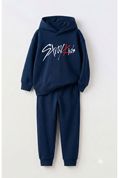 Let's Wear Straykids Premium Sweatshirt & Sweatpants Set for Kids - 2-Piece S...