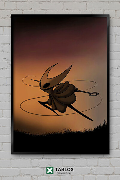 TABLOX Hollow Knight Gaming Game Dark Fantasy Αφίσα με διακοσμητικό πλαίσιο, ...