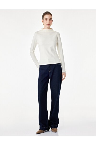Koton Women's Blouse 7Wak60001Pk Ecru