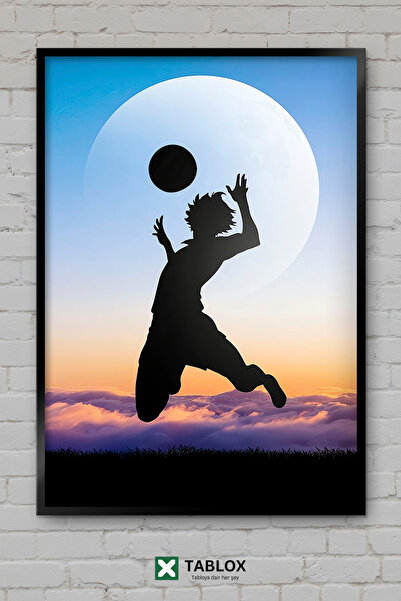 TABLOX Haikyuu Volleyball Anime Manga Sports Ιαπωνική αφίσα με κορνίζα Διακοσ...